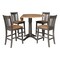 International Concepts Round 42 in W, 42 in L, 36.3 in H, Wood, Hickory/Washed Coal K45-42DPT-27B-S102-4 - alternate 8